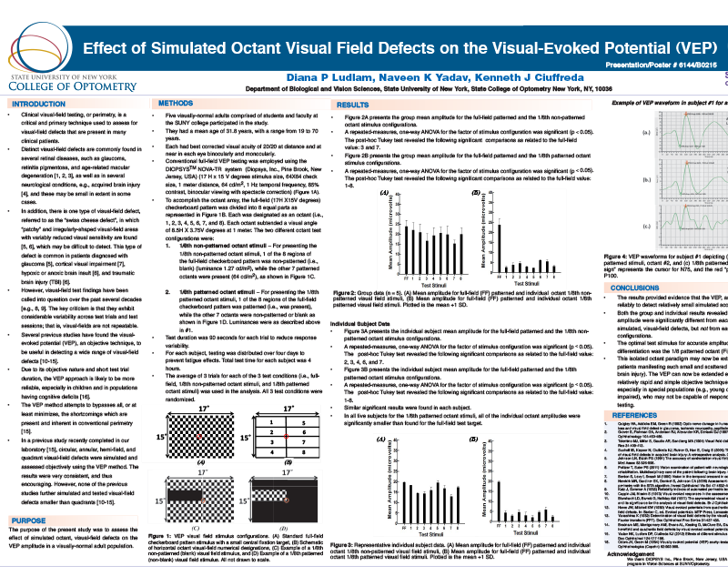 Effect of Simulated Octant Visual Field Defects on the VEP